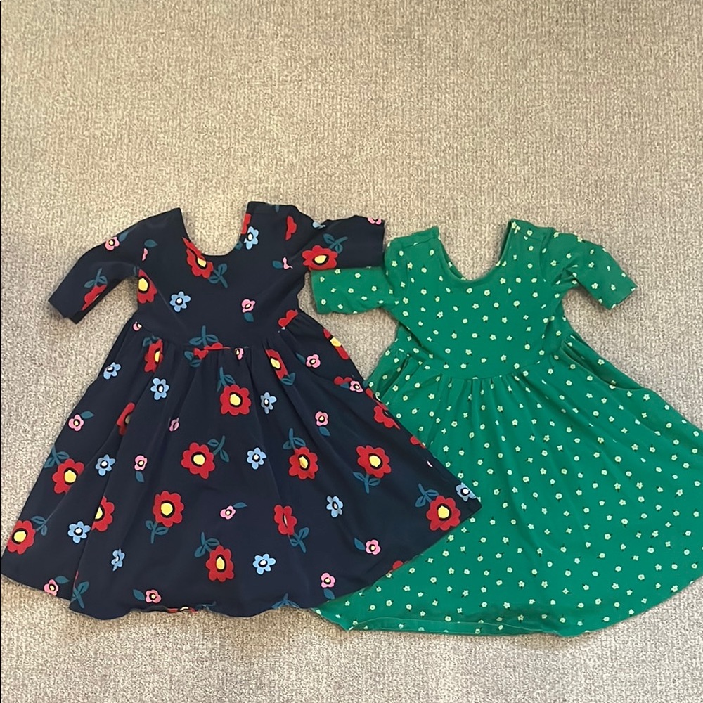 Set of two Hanna Andersson girl’s twirl dresses in size 120/6-7